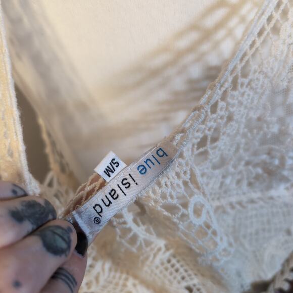 Festival Summer Crochet Mini Dress - Picture 3 of 6